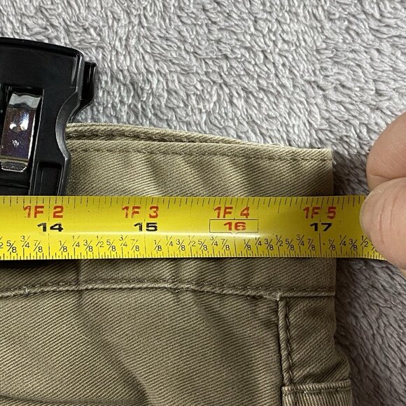 Matchstick Mens Sz XL/34 Olive Green Straight Leg Cotton Chino Pants 5 Pocket - Picture 8 of 8